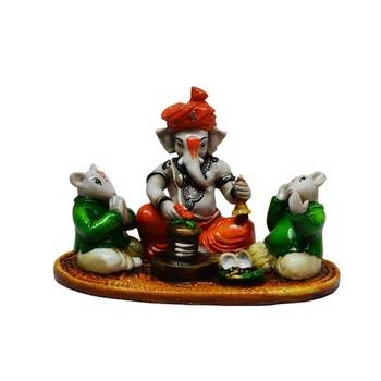 lord ganesha performing shiva pooja with rats by ecraftindia 2