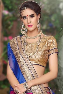 Pink Embroidered Net Unstitched Lehenga With Dupatta 3