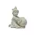 Pure White Statue of Laddu Gopal having Makhan
