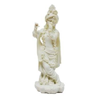 Pure White Statue of Lord Krishna 2