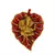 Lord Ganesha on Red Leaf
