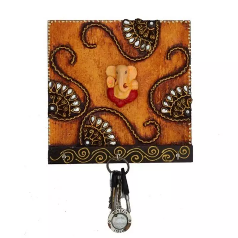 Papier-Mache Splendid  Lord Ganesha Key Holder