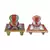 Set of 2 Lord Ganesha Marble Chowkis