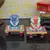 Set of 2 Lord Ganesha Marble Chowkis