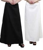 Women Multi Colour Pure Cotton Inskirt Saree petticoats set of 2pec. and Free Peacock Saree Brotch Pin worth150 Rs.
