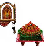 Combo of Lord Ganesha Key Holder  and Royal Throne for Mandir(Temple)