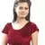 Maroon Velvet Stretchable Blouse. Size L.