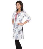 Multicolor Printed Cotton Stitched Kurti 