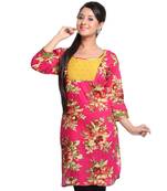 Multicolor Printed Cotton Stitched Kurti 