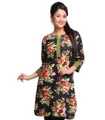 Multicolor Printed Cotton Stitched Kurti 