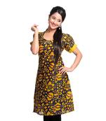 Multicolor Printed Cotton Stitched Kurti 