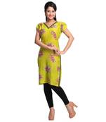 Multicolor Printed Cotton Stitched Kurti 
