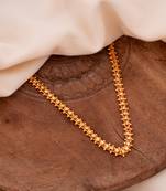 Golden Heartin balls chain MEDIUM length for men and women (Unisex) one gram gold