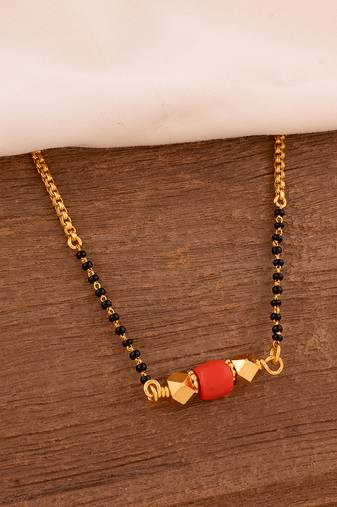 short mangalsutra one gram gold