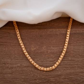 Golden heart chain one gram gold 24" medium length 1
