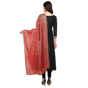 Black  silk ethnic-kurtis 3
