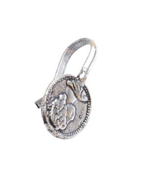 Oxidized Metal Nose Pin   Coin Shape 2