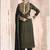 Black embroidered jacquard pakistani salwar kameez with dupatta