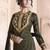 Black embroidered jacquard pakistani salwar kameez with dupatta