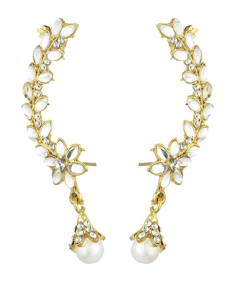 Gold pearl earcuffs Reeti Fashion 2198042