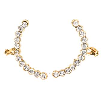 White Stone studded Ear-cuffs  1
