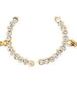 White Stone studded Ear-cuffs 