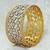 Babosa Sakhi Indian Ethnic Bollywood Party 22K Gold Plated Antique Festive Broad Kada Bangle