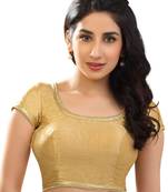 Copper Color Mono Banglory Designer Unstitched Blouse Materials