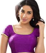Brinjal Purple Color Banglory Designer Blouse Materials