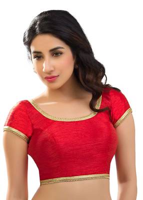 Red Color Banglory Designer Blouse Materials 1