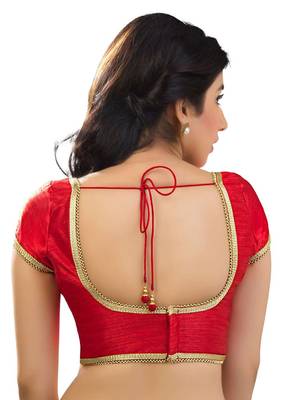 Red Color Banglory Designer Blouse Materials 2