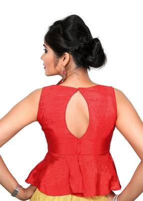 Red Color Banglory Designer Blouse Materials 2