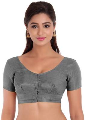Grey Color Banglory Designer Blouse Materials 1