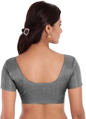 Grey Color Banglory Designer Blouse Materials 2