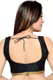 Black Color Banglory Designer Blouse Materials