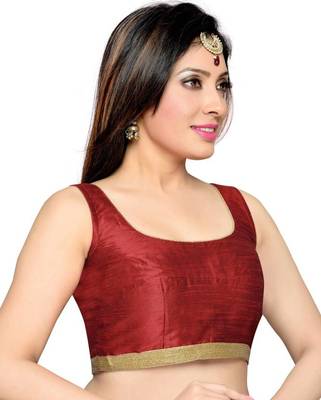 Marron Color Banglory Designer Blouse Materials 3