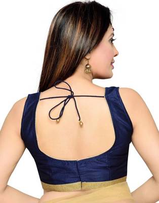 Nevy Blue Color Banglory Designer Blouse Materials 2