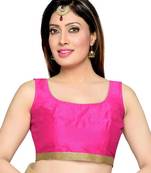 Pink Color Banglory Designer Blouse Materials