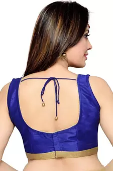 Blue Color Banglory Designer Blouse Materials