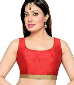 Red Color Banglory Designer Blouse Materials