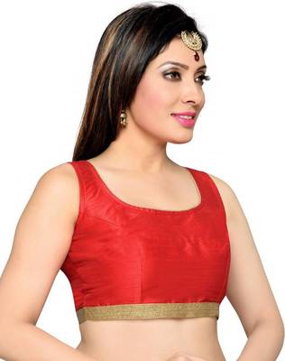 Red Color Banglory Designer Blouse Materials 3