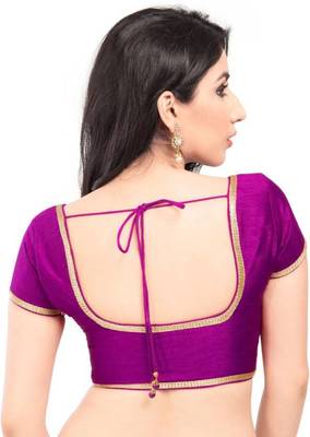 Purple Color Mono Banglory Designer Blouse Materials 2