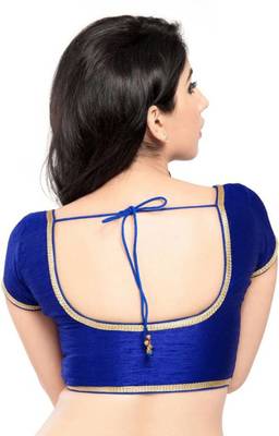 Dark Blue Color Banglory Designer Blouse Materials 2