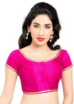 Pink Color Banglory Designer Blouse Materials 1