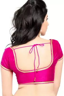 Pink Color Banglory Designer Blouse Materials