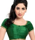 Green Color Banglory Designer Blouse Materials