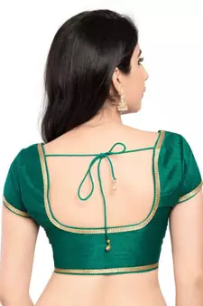 Rama Green Color Banglory Designer Blouse Materials