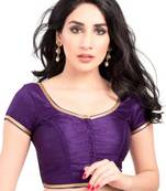 Brinjal Purple Color Banglory Designer Blouse Materials