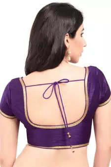 Brinjal Purple Color Banglory Designer Blouse Materials