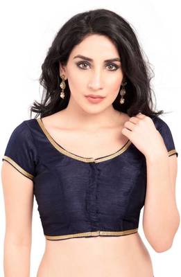 Nevy Blue Color Banglory Designer Blouse Materials 1